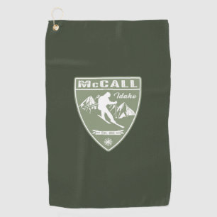 Ski McCall Idaho Golf Towel