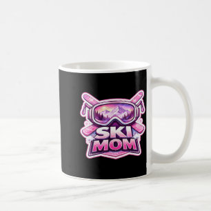Ski mom skiing mother's day skier mama winter coffee mug