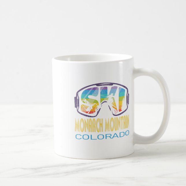 Ski Monarch Mountain Colorado Skiing Vacation  Coffee Mug (Right)