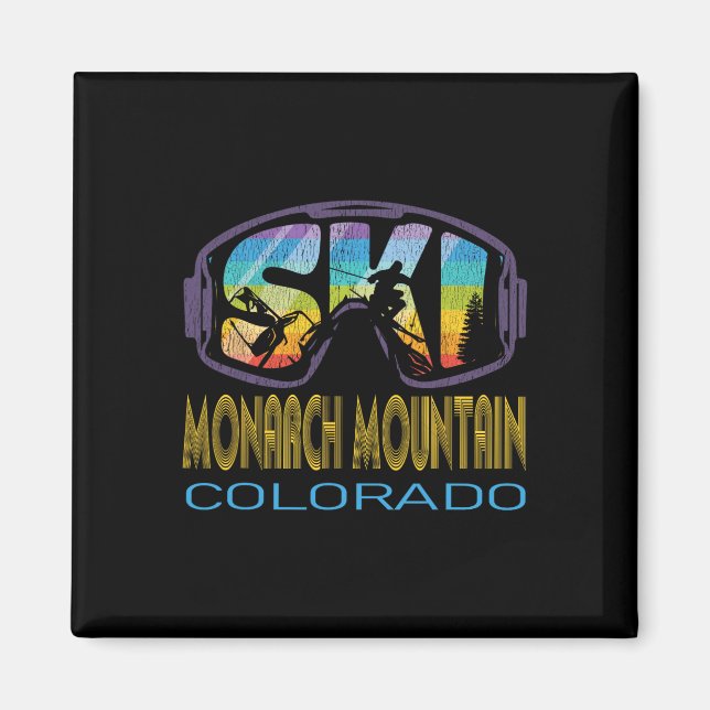 Ski Monarch Mountain Colorado Skiing Vacation  Magnet (Front)