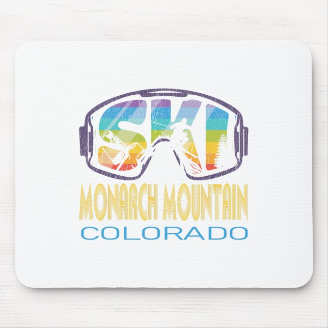 Ski Monarch Mountain Colorado Skiing Vacation  Mouse Pad (Front)