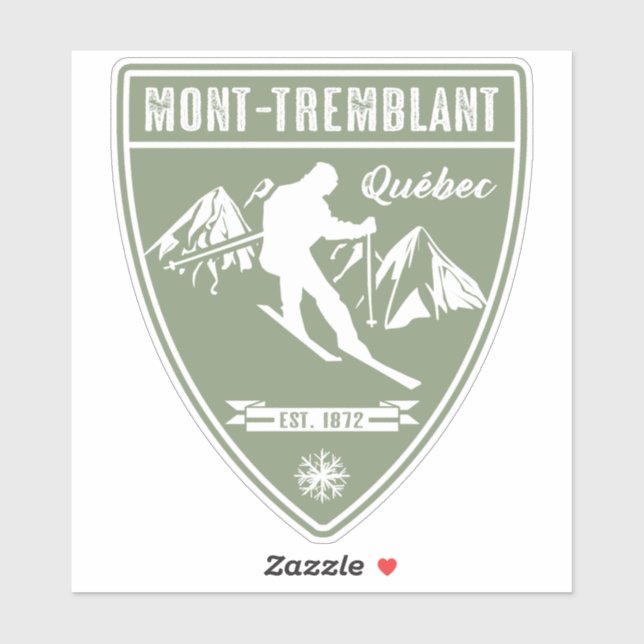 Ski Mont-Tremblant Quebec Sticker (Sheet)