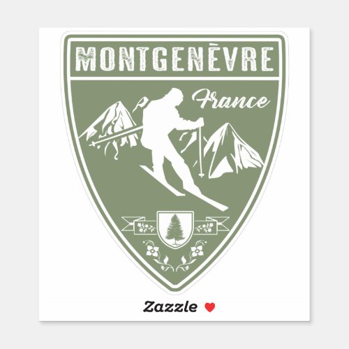 Ski Montgenevre France Sticker