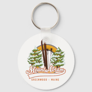 Ski Mount Abram Greenwood Button Keychain