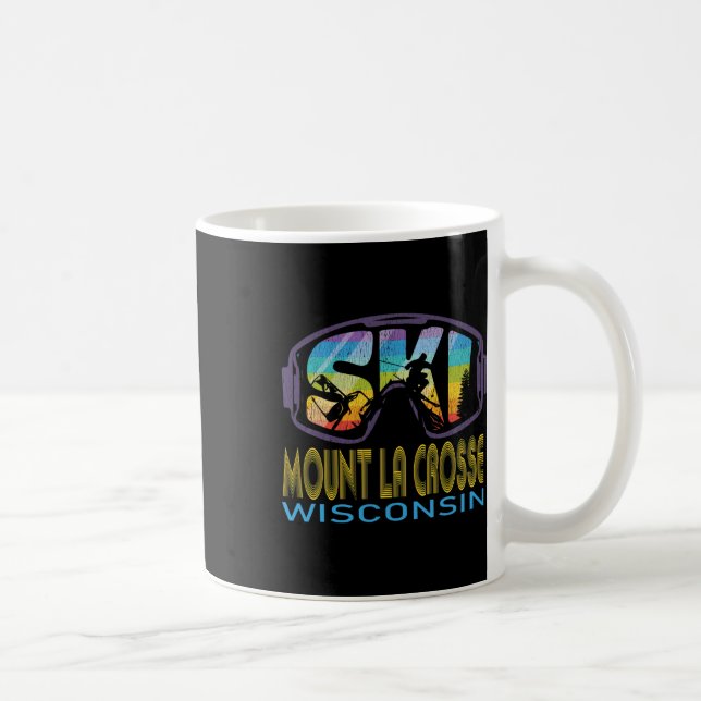 Ski Mount La Crosse Wisconsin Skiing Vacation  Coffee Mug (Right)