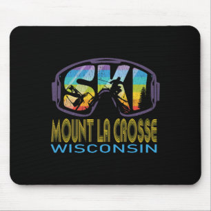 Ski Mount La Crosse Wisconsin Skiing Vacation Mouse Pad