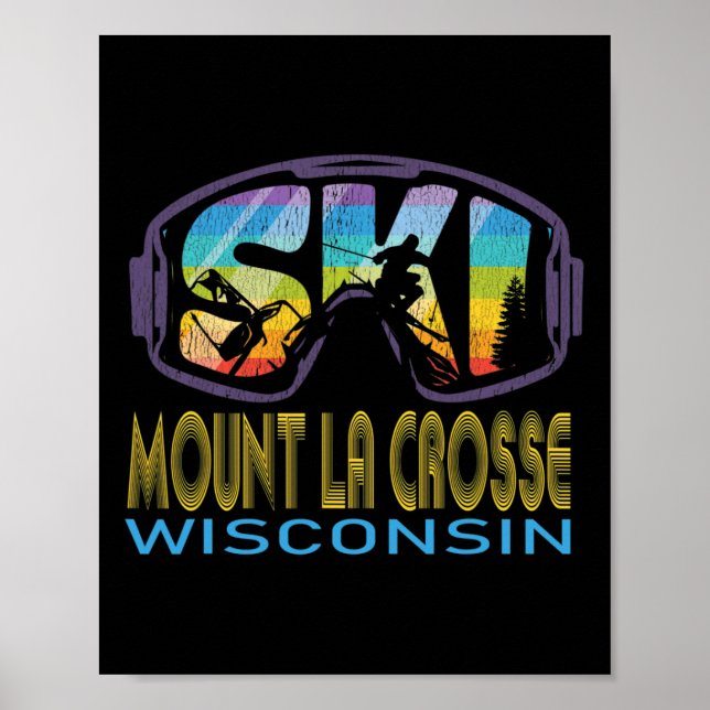 Ski Mount La Crosse Wisconsin Skiing Vacation  Poster (Front)