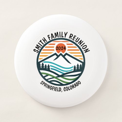 Ski Mountain Trip Family Vacation Commemorative Wham_O Frisbee
