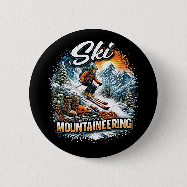 Ski Mountaineering Button (Front)