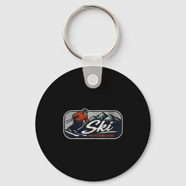 Ski mountaineering  keychain (Front)