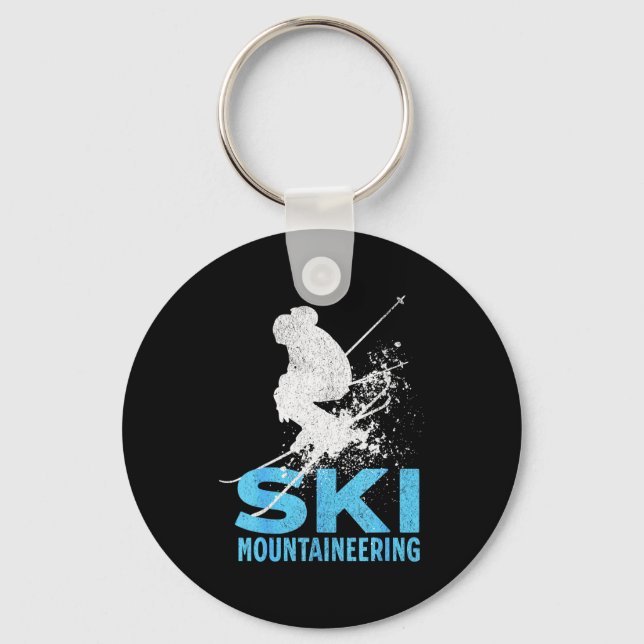 Ski mountaineering  keychain (Front)