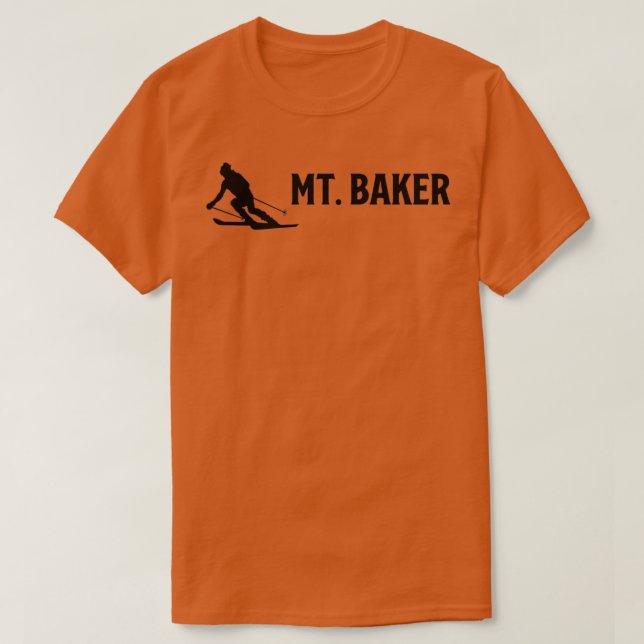 Ski Mt Baker Mount Baker Ski Area Skiing T-Shirt (Design Front)