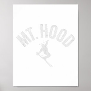 Ski Mt Hood Or (oregon) Cool Mount Hood Winter Ski Poster