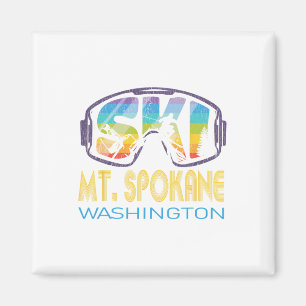 Ski Mt Spokane Washington Skiing Vacation  Magnet