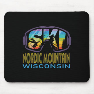 Ski Nordic Mountain Wisconsin Skiing Vacation  Mouse Pad
