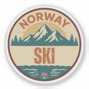 Ski, Norge Norway Sticker