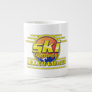 Ski Norway Lillehammer 80s vibe Giant Coffee Mug