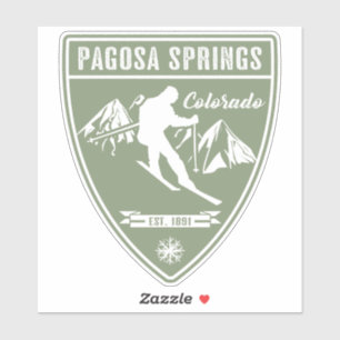 Ski Pagosa Springs Colorado Sticker