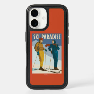 Ski Paradise Vintage Print iPhone 16 Case
