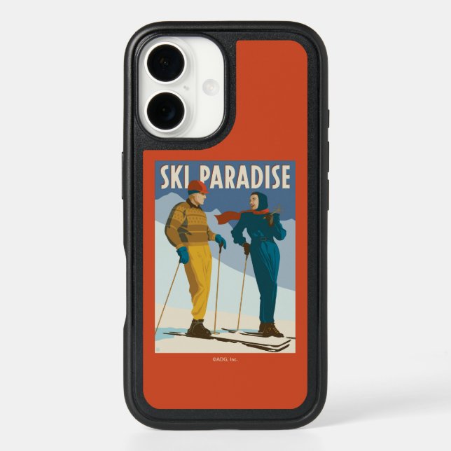 Ski Paradise Vintage  Print Otterbox iPhone Case (Back)