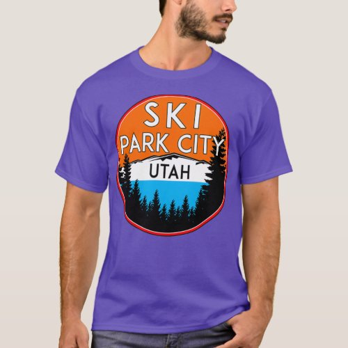 SKI PARK CITY UTAH MOUNTAINS SKIING SKIER PARK CIT T_Shirt