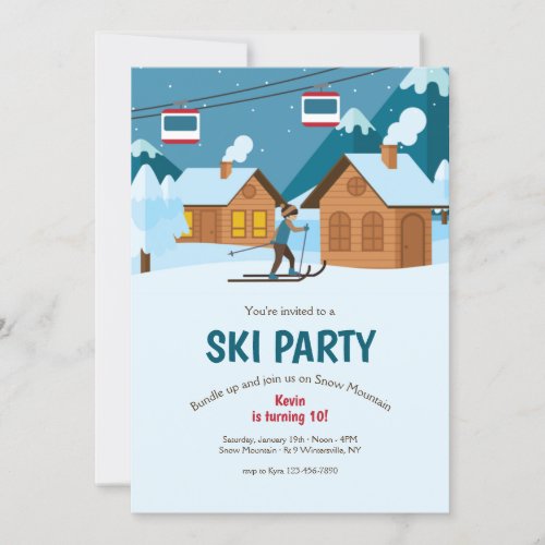 Ski Party Invitations