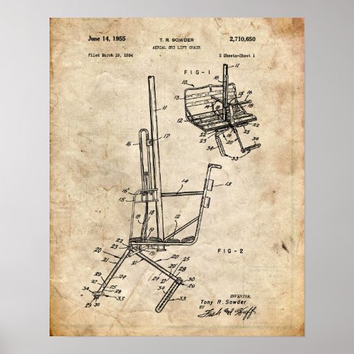 Ski Patent Poster