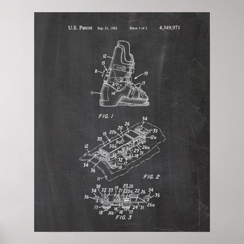 Ski Patent Poster