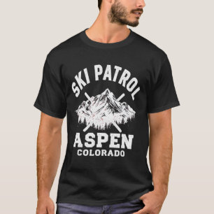 Ski Patrol Aspen Colorado Skiing And Snowboarding T-Shirt