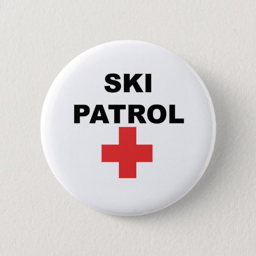 Ski Patrol Pinback Button