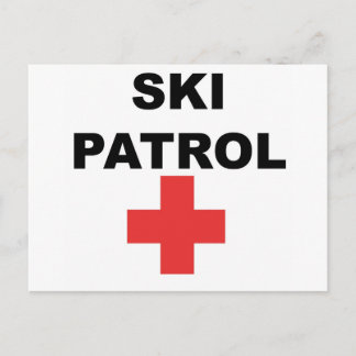 Ski Patrol Postcard