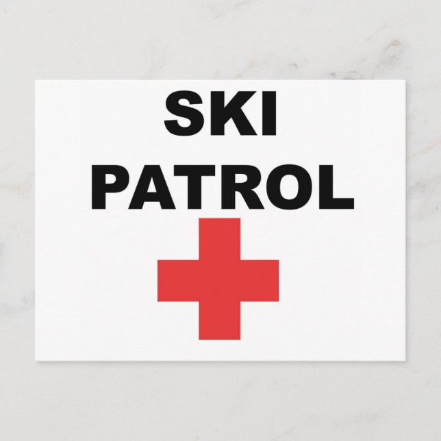 Ski Patrol Postcard (Front)