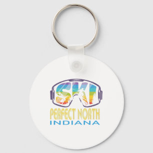 Ski Perfect North Indiana Skiing Vacation Keychain