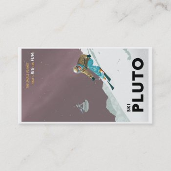 Ski Pluto Business Card by stevethomas at Zazzle