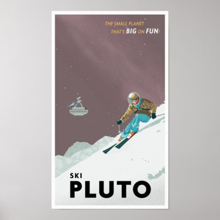 Ski Pluto Poster