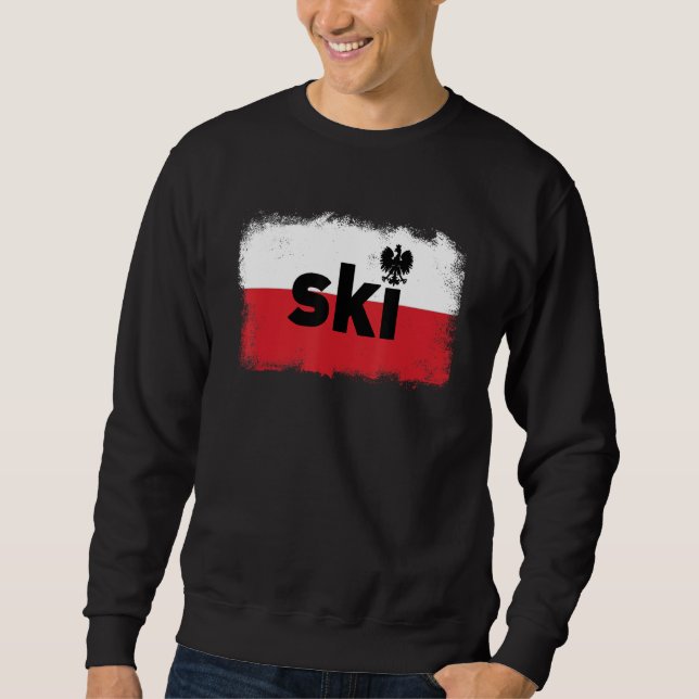 SKI Polish Heritage Surname Ancestry Dyngus Day Sweatshirt (Front)