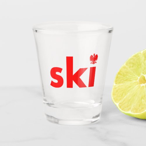 SKI Polish Last Name Shot Glass