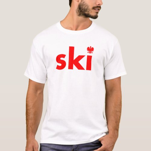 Ski Polish Last Name Tshirt