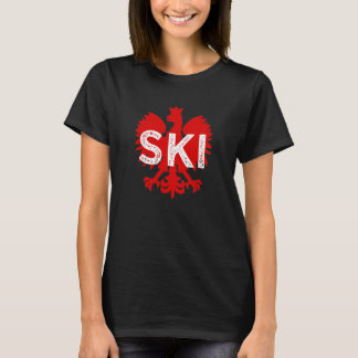 Ski Polish Surnames Ending Dyngus Day Polish Eagle T-Shirt