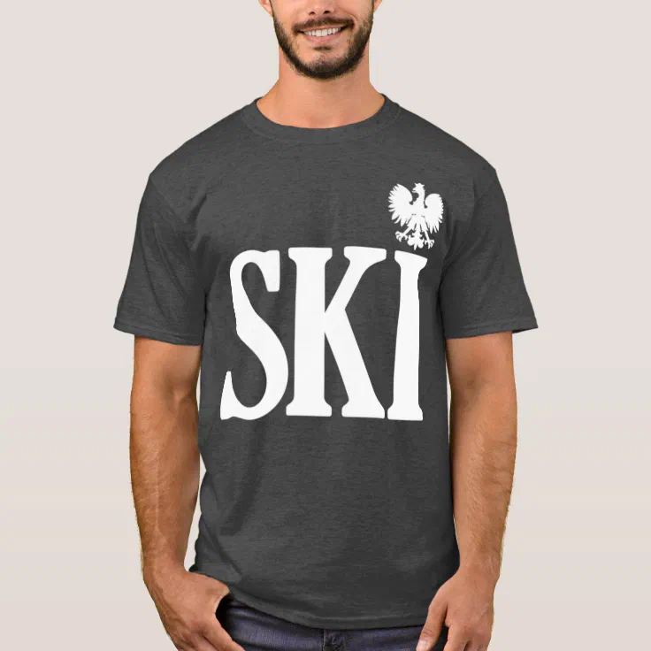 SKI Polish Surnames Ending Polish Eagle Dyngus T-Shirt | Zazzle