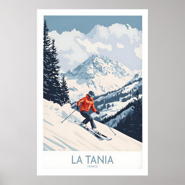 Ski Poster La Tania France 1 (Front)