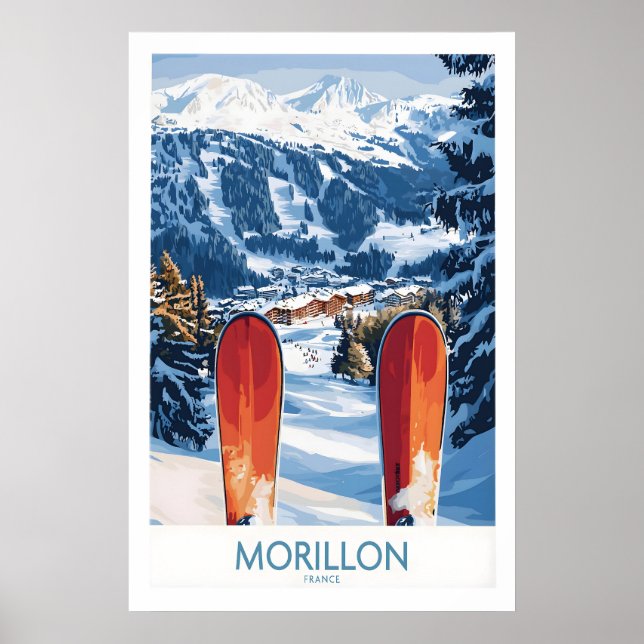 Ski Poster Morillon France 1 (Front)