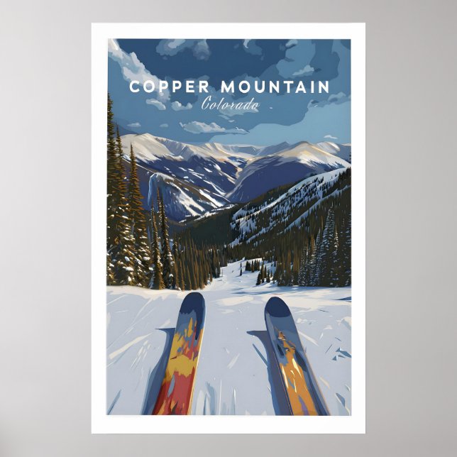 Ski Print Copper Mountain Colorado 1 (Front)
