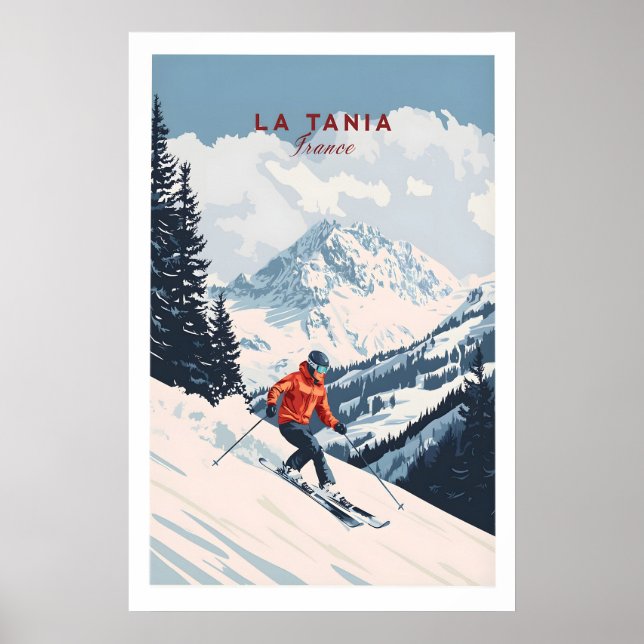 Ski Print La Tania France 1 (Front)