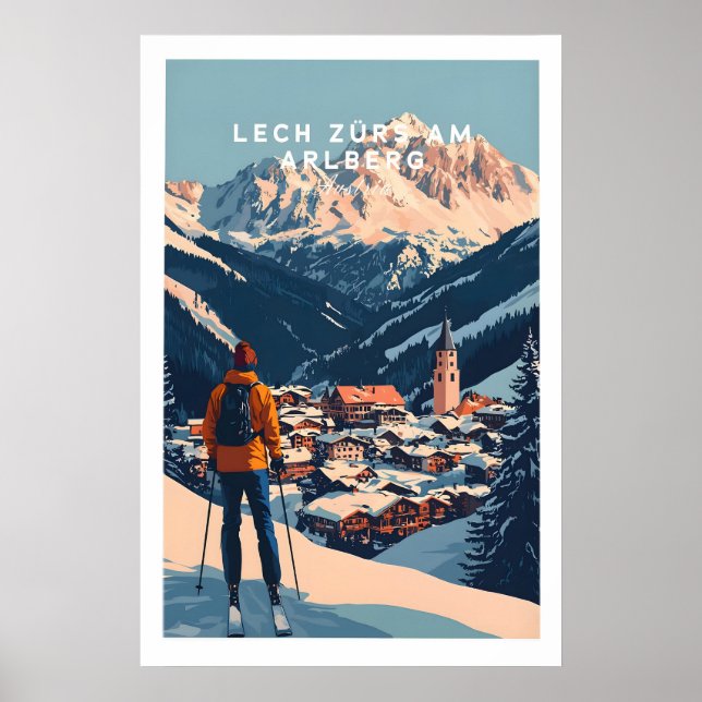 Ski Print Lech Zürs am Arlberg Austria 1 (Front)