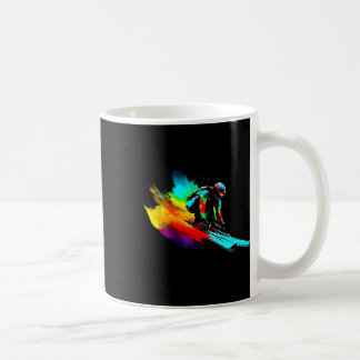Ski Racing Rainbow Coffee Mug