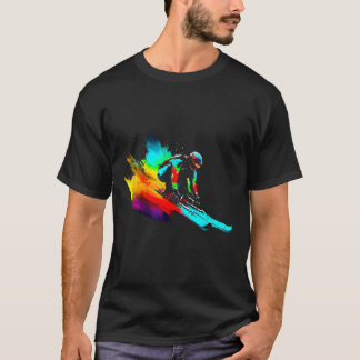 Ski Racing Rainbow T-Shirt