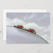 Ski racing rats fun uique art skiing rat painting (Front/Back)