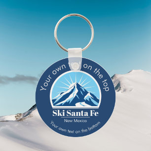 Ski Santa Fe New Mexico ski resort gift Keychain