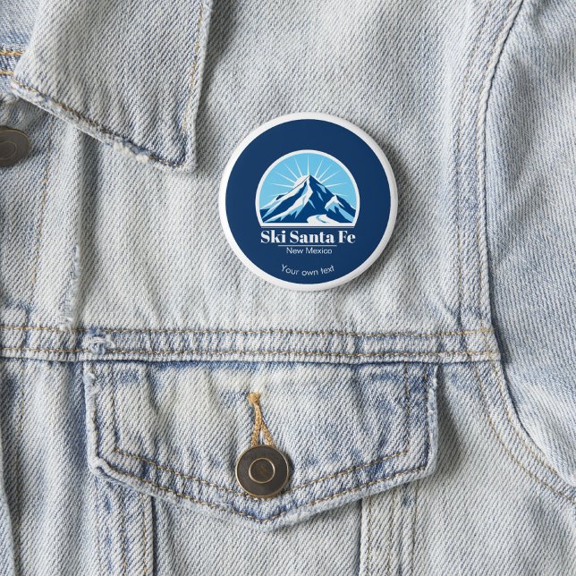 Ski Santa Fe New Mexico ski resort name Button (Creator Uploaded)